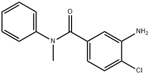 3-amino-4-chloro-N-methyl-N-phenylbenzamide Struktur