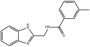 N-(1H-benzimidazol-2-ylmethyl)-3-methylbenzamide Struktur