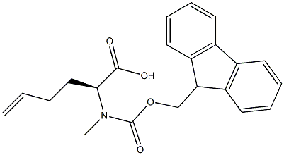 5-Hexenoic acid, 2-[[(9H-fluoren-9-ylmethoxy)carbonyl]methylamino]-, (2S)- Struktur