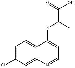 2-[(7-chloroquinolin-4-yl)thio]propanoic acid Struktur