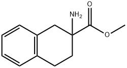 methyl 2-amino-1,2,3,4-tetrahydronaphthalene-2-carboxylate Struktur