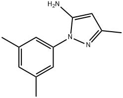 1H-Pyrazol-5-amine, 1-(3,5-dimethylphenyl)-3-methyl- Struktur