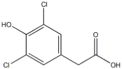 (3,5-dichloro-4-hydroxyphenyl)acetic acid Struktur