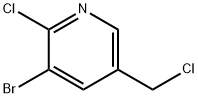 3-bromo-2-chloro-5-(chloromethyl)pyridine Struktur