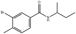 3-bromo-N-(sec-butyl)-4-methylbenzamide Struktur