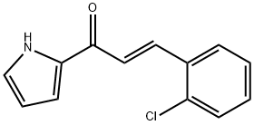 3-(2-chlorophenyl)-1-(1H-pyrrol-2-yl)-2-propen-1-one Struktur