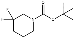 tert-butyl 3,3-difluoropiperidine-1-carboxylate Struktur