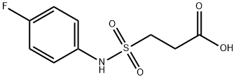 3-[(4-fluorophenyl)sulfamoyl]propanoic acid Struktur