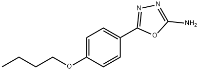 5-(4-butoxyphenyl)-1,3,4-oxadiazol-2-amine Struktur