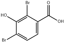 2,4-dibromo-3-hydroxybenzoic acid Structure