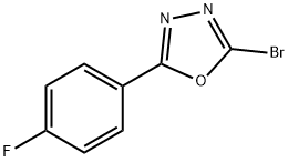 2-BROMO-5-(4-FLUOROPHENYL)-1,3,4-OXADIAZOLE Struktur