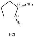 (1S,2R)-2-fluorocyclopentan-1-amine hydrochloride Struktur