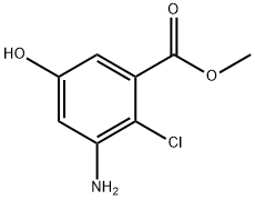 methyl 3-amino-2-chloro-5-hydroxybenzoate Struktur