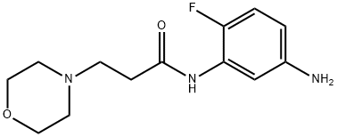 N-(5-amino-2-fluorophenyl)-3-morpholin-4-ylpropanamide Struktur