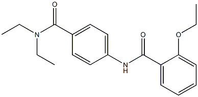 N-{4-[(diethylamino)carbonyl]phenyl}-2-ethoxybenzamide Struktur