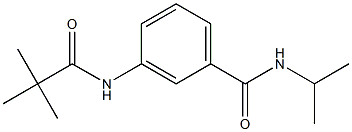 3-[(2,2-dimethylpropanoyl)amino]-N-isopropylbenzamide Struktur