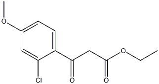 Ethyl 3-(2-chloro-4-Methoxyphenyl)-3-oxopropanoate Struktur