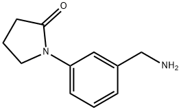 1-[3-(aminomethyl)phenyl]pyrrolidin-2-one Struktur