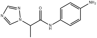 N-(4-aminophenyl)-2-(1H-1,2,4-triazol-1-yl)propanamide Struktur