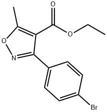 4-Isoxazolecarboxylic acid, 3-(4-broMophenyl)-5-Methyl-, ethyl e Struktur