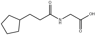 Glycine, N-(3-cyclopentyl-1-oxopropyl)- Struktur