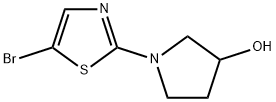 5-Bromo-2-(3-hydroxypyrrolidin-1-yl)thiazole Struktur