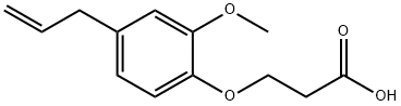 3-(4-allyl-2-methoxyphenoxy)propanoic acid Struktur