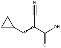 (E)-2-cyano-3-cyclopropylacrylic acid Struktur