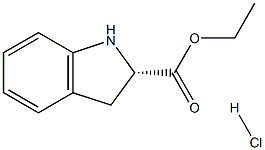 (S)-INDOLINE-2-CARBOXYLIC ACID ETHYL ESTER HYDROCHLORIDE Struktur