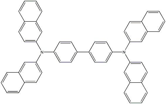 N,N,N',N'-TETRAKIS(NAPHTH-2-YL)BENZIDINE Struktur