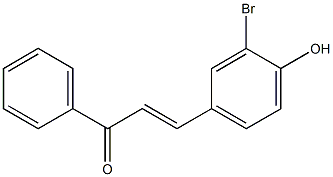 3Bromo-4-HydroxyChalcone Struktur