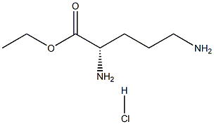 L-ornithine ethyl ester hydrochloride Struktur