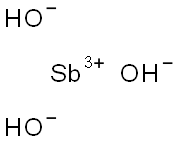 Antimony(III) hydroxide Struktur