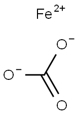 Iron(II) carbonate Struktur