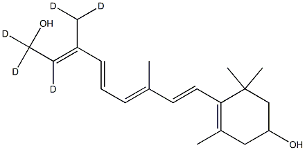 all-trans 3-Hydroxyretinol-D5 Struktur