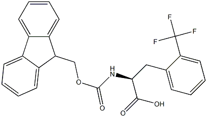 FMOC-D-2-trifluoromethylphenylalanine Structure