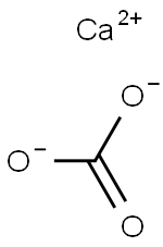 Calcium carbonate powder Struktur