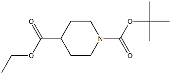 Ethyl N-Boc-piperidine-4-carboxylate Struktur