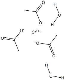 CHROMIUMACETATEDIHYDRATE Struktur