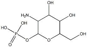 [3-amino-4,5-dihydroxy-6-(hydroxymethyl)oxan-2-yl]oxyphosphonic acid Struktur