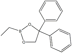 1,3,2-Dioxaborolane, 2-ethyl-4,4-diphenyl- Struktur