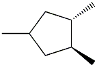 1a,2b,4a-1,2,4-Trimethylcyclopentane. Struktur