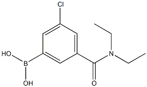 3-Borono-5-chloro-N-diethylbenzamide Struktur