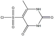 6-Methyluracil-5-sulphonyl chloride Struktur