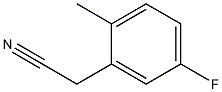 2-METHYL-5-FLUOROPHENYLACETONITRILE Struktur