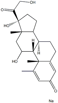 METHYLPREDNISOLONE SODIUM Struktur