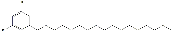 1,3-DIHYDROXY-5-HEPTADECYLBENZEN Struktur