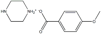 anisic acid piperazinium salt Struktur