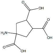 1-aminocyclopentane-1,3,4-tricarboxylic acid Struktur