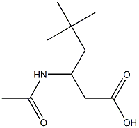 3-acetamido-5,5-dimethylhexanoic acid Struktur